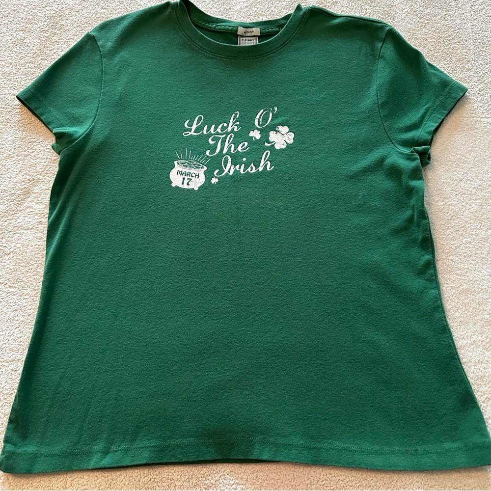 Old Navy St. Patrick’s Day ☘️ Green Tee T-shirt XL